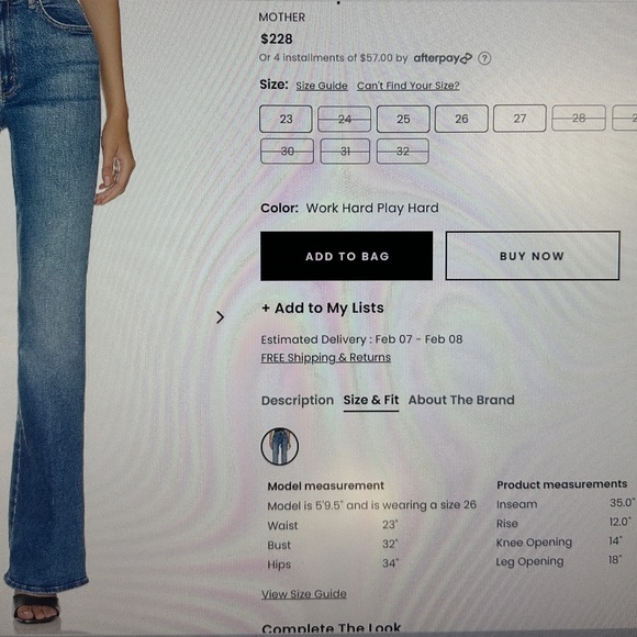 MOTHER The Desperado High Rise Flare Jeans in Secret Sister 27 - Picture 13 of 15